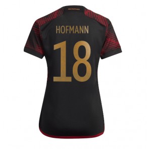 Tyskland Jonas Hofmann #18 kläder Kvinnor VM 2022 Bortatröja Kortärmad